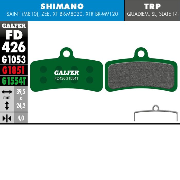 GALFER - BRAKE PADS - SHIMANO FOUR PISTON