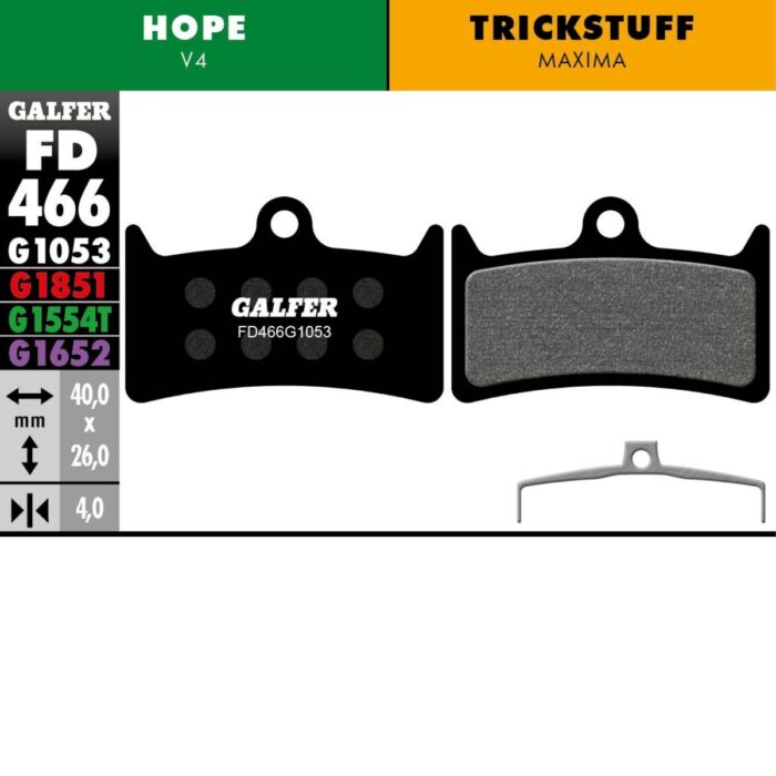 GALFER - BRAKE PADS - HOPE V4