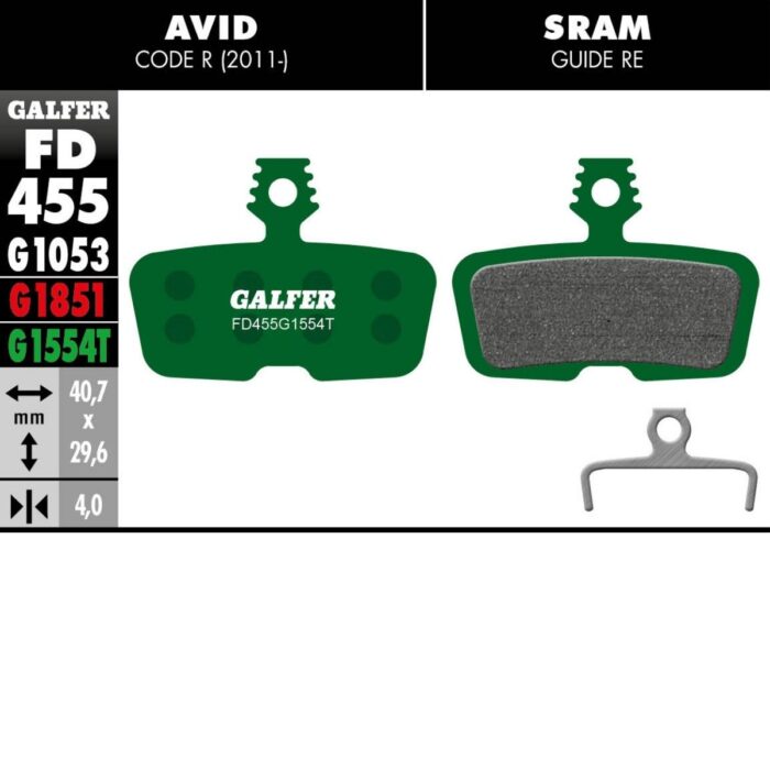 GALFER - BRAKE PADS - SRAM CODE