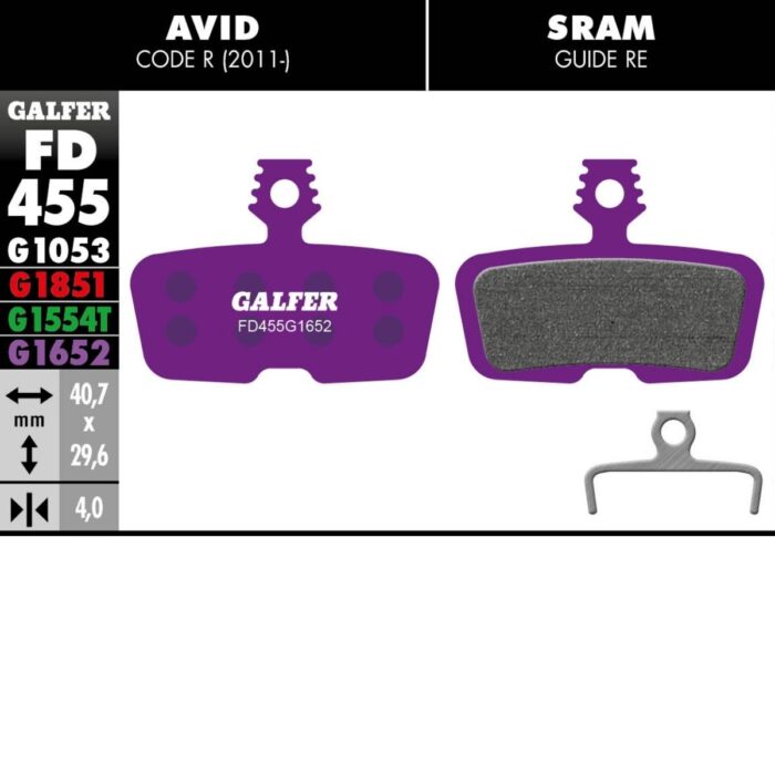 GALFER - BRAKE PADS - SRAM CODE