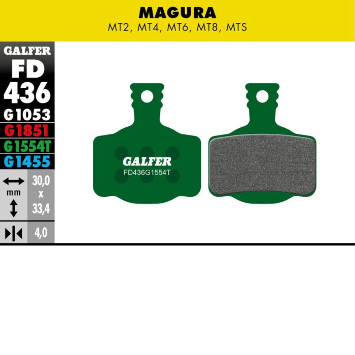 GALFER - BRAKE PADS - MAGURA MT2-4-6-8 8 GALFER - BRAKE PADS - MAGURA MT2-4-6-8