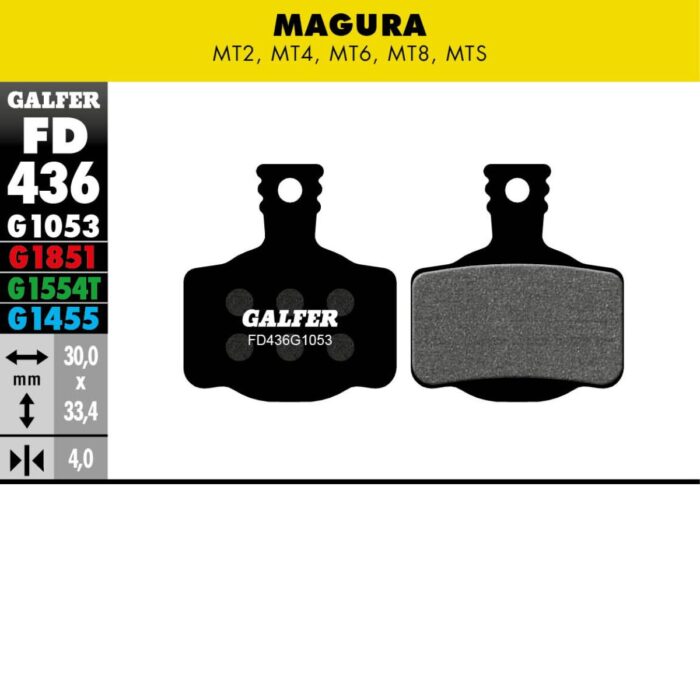 GALFER - BRAKE PADS - MAGURA MT2-4-6-8 9 GALFER - BRAKE PADS - MAGURA MT2-4-6-8