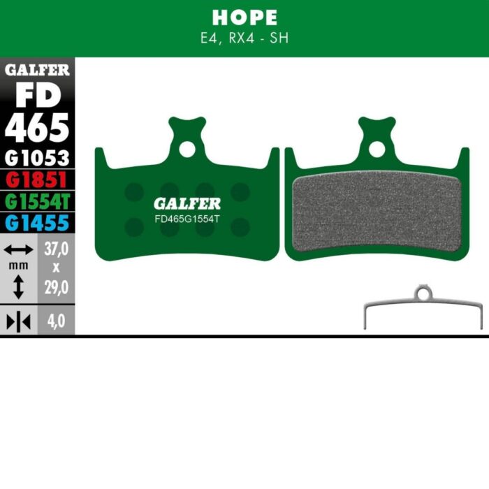 GALFER - BRAKE PADS - HOPE E4
