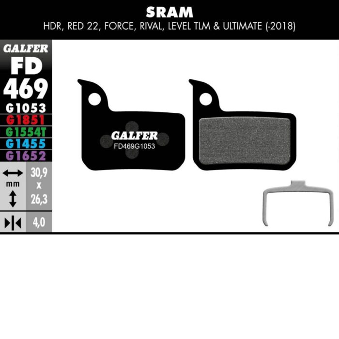 GALFER - BRAKE PADS - SRAM ROAD / LEVEL MONOBLOCK