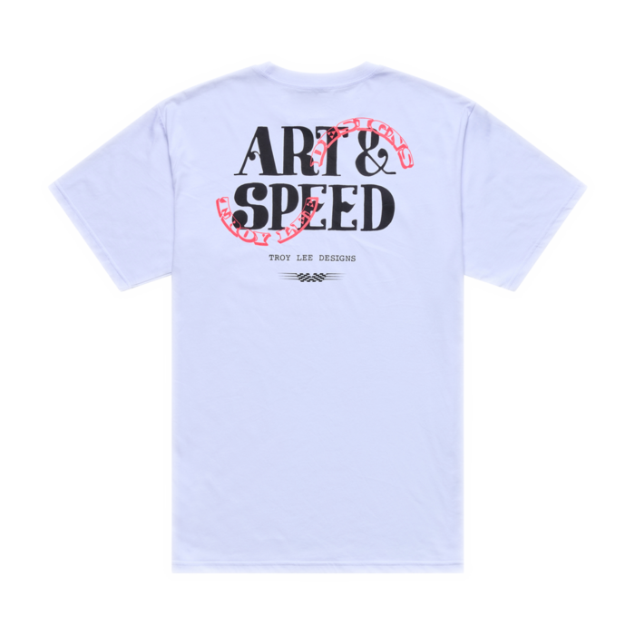 TROY LEE DESIGNS - PINK SLIPS SHORT SLEEVE TEE WHITE 3 TROY LEE DESIGNS - PINK SLIPS SHORT SLEEVE TEE WHITE