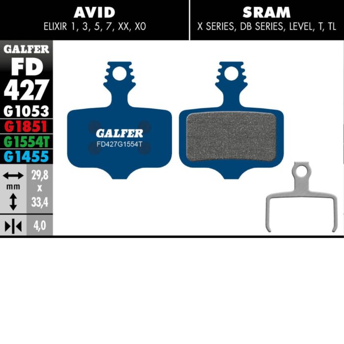 GALFER - BRAKE PADS -  AVID ELIXIR / SRAM LEVEL