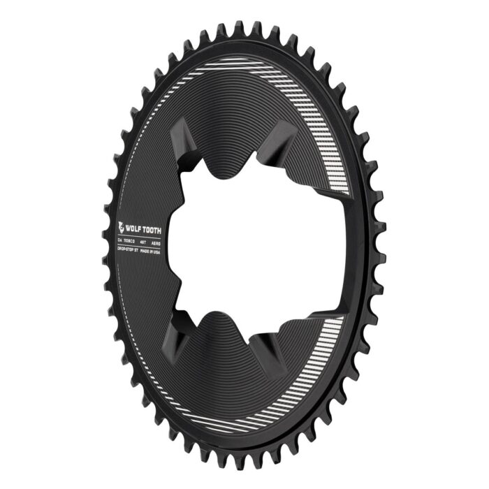 WOLF TOOTH - SHIMANO 9200 AERO 1X DROP-STOP CHAINRING - 110 x 4 BCD - SHIMANO HG+ 14 WOLF TOOTH - SHIMANO 9200 AERO 1X DROP-STOP CHAINRING - 110 x 4 BCD - SHIMANO HG+