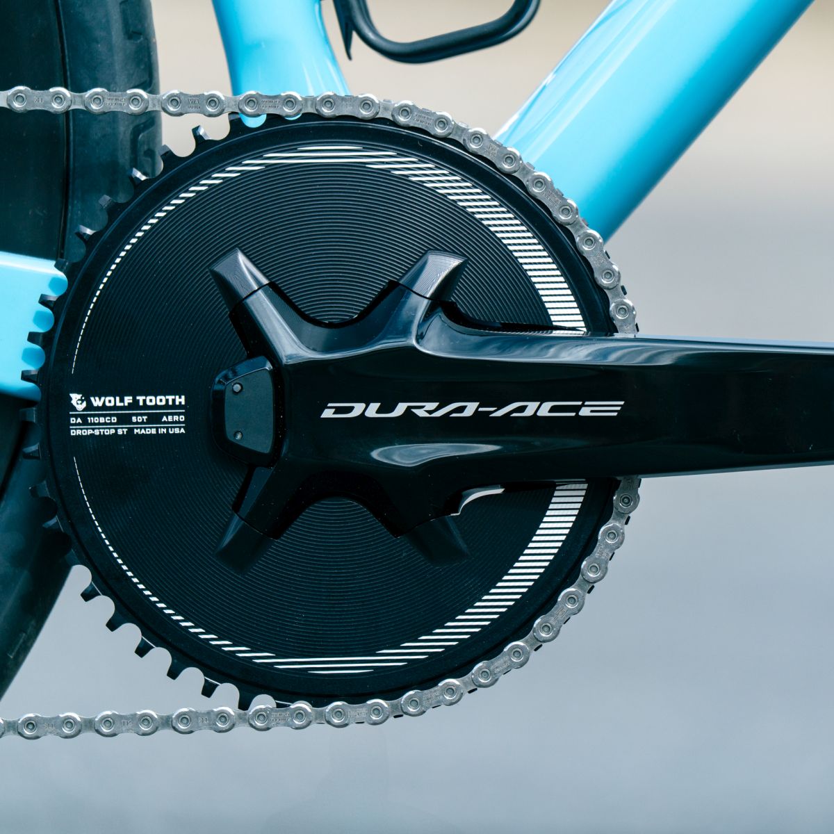WOLF TOOTH - SHIMANO 9200 AERO 1X DROP-STOP CHAINRING - 110 x 4 BCD - SHIMANO HG+ 8 WOLF TOOTH - SHIMANO 9200 AERO 1X DROP-STOP CHAINRING - 110 x 4 BCD - SHIMANO HG+ - Image 8