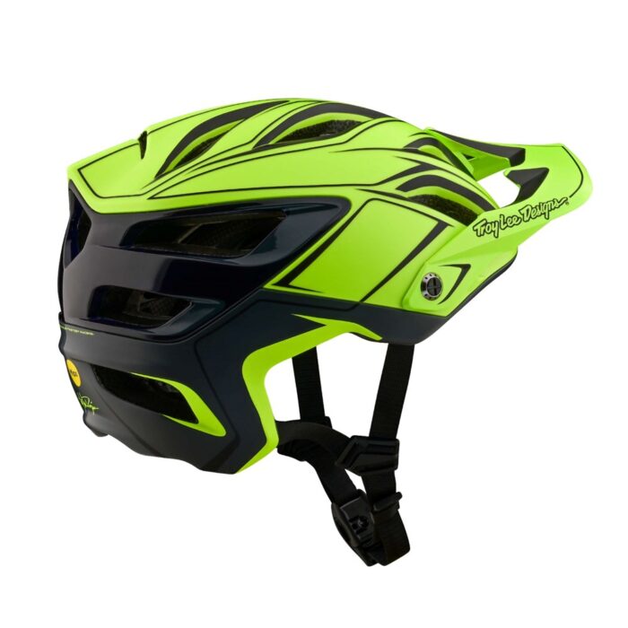 TROY LEE DESIGNS - A3 AS MIPS HELMET UNO PINSTRIPE YELLOW