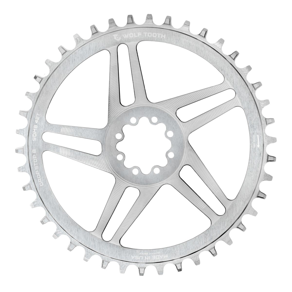 WOLF TOOTH - SRAM 8-BOLT DM DROP-STOP CHAINRING 7 WOLF TOOTH - SRAM 8-BOLT DM DROP-STOP CHAINRING - Image 7