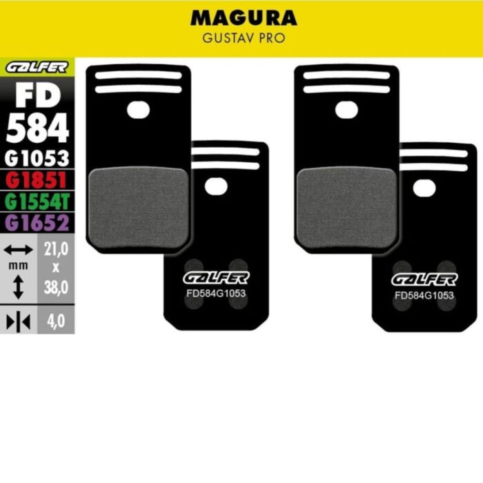 GALFER - BRAKE PADS - MAGURA GUSTAV