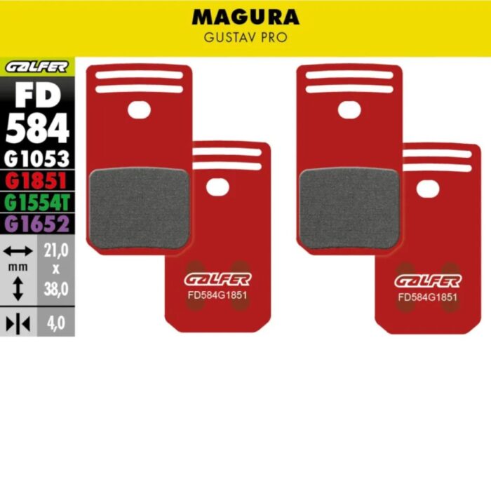 GALFER - BRAKE PADS - MAGURA GUSTAV