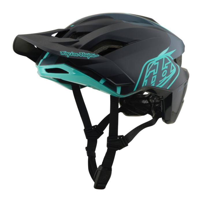 TROY LEE DESIGNS - FLOWLINE SE AS HELMET BADGE CARBON / REAL TEAL