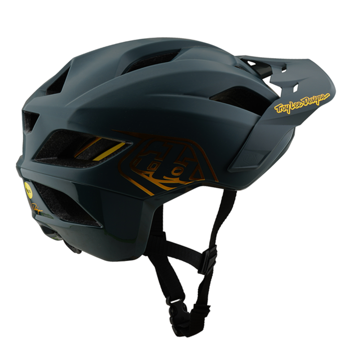 TROY LEE DESIGNS - FLOWLINE AS HELMET POINT GRAY / GOLD 5 TROY LEE DESIGNS - FLOWLINE AS HELMET POINT GRAY / GOLD