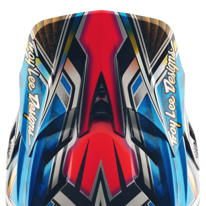 TROY LEE DESIGNS - D4 CARBON AS HELMET LOWRIDER BLUE