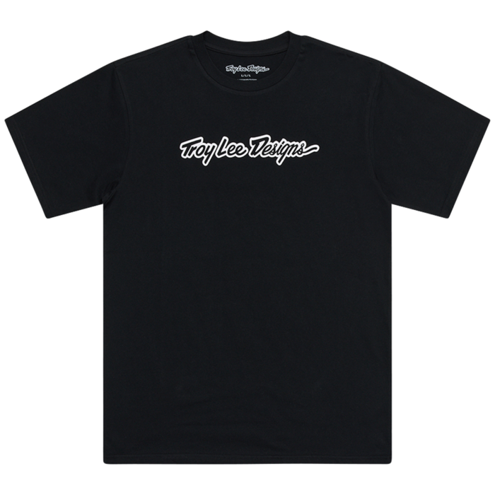 TROY LEE DESIGNS - SHORT SLEEVE TEE SIGNATURE BLACK 3 TROY LEE DESIGNS - SHORT SLEEVE TEE SIGNATURE BLACK
