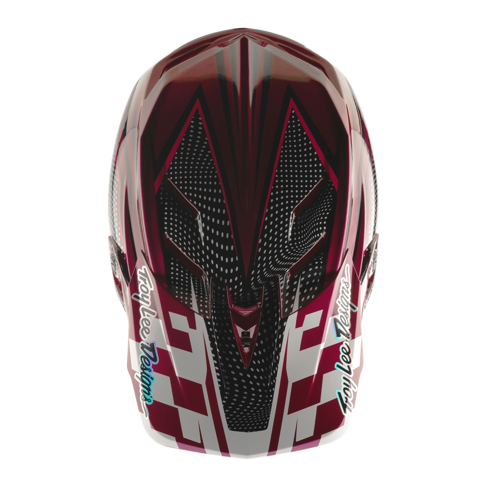 TROY LEE DESIGNS - D4 AS CARBON HELMET SRAM RADIOSCAPE BLACK / BERRY 3 TROY LEE DESIGNS - D4 AS CARBON HELMET SRAM RADIOSCAPE BLACK / BERRY - Image 3