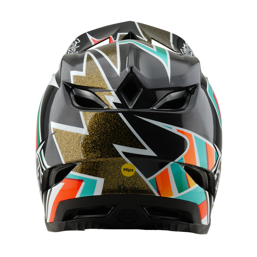 TROY LEE DESIGNS - D4 AS CARBON HELMET FRAMES BLACK / GOLD 2 TROY LEE DESIGNS - D4 AS CARBON HELMET FRAMES BLACK / GOLD - Image 2