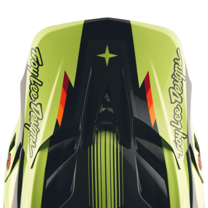 TROY LEE DESIGNS - D4 AS POLYACRYLITE HELMET QUALIFER BLACK / YELLOW