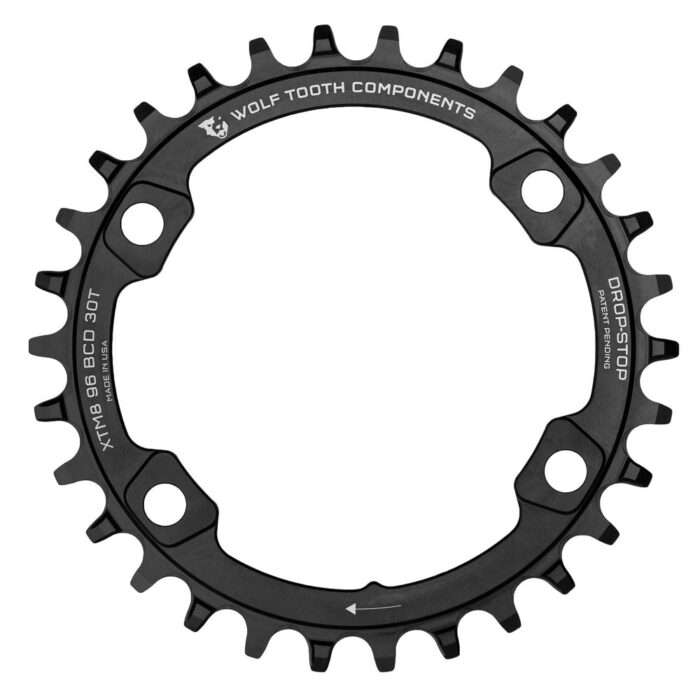 WOLF TOOTH - 96 BCD XT M8000 DROP-STOP CHAINRING 4 WOLF TOOTH - 96 BCD XT M8000 DROP-STOP CHAINRING