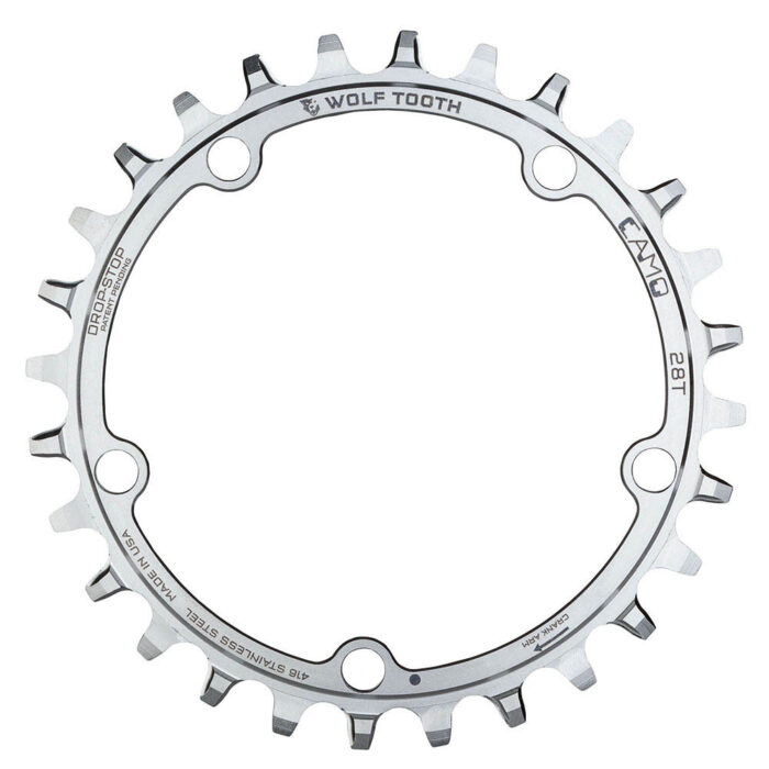 WOLF TOOTH - CAMO DROP-STOP CHAINRING - STAINLESS 4 WOLF TOOTH - CAMO DROP-STOP CHAINRING - STAINLESS