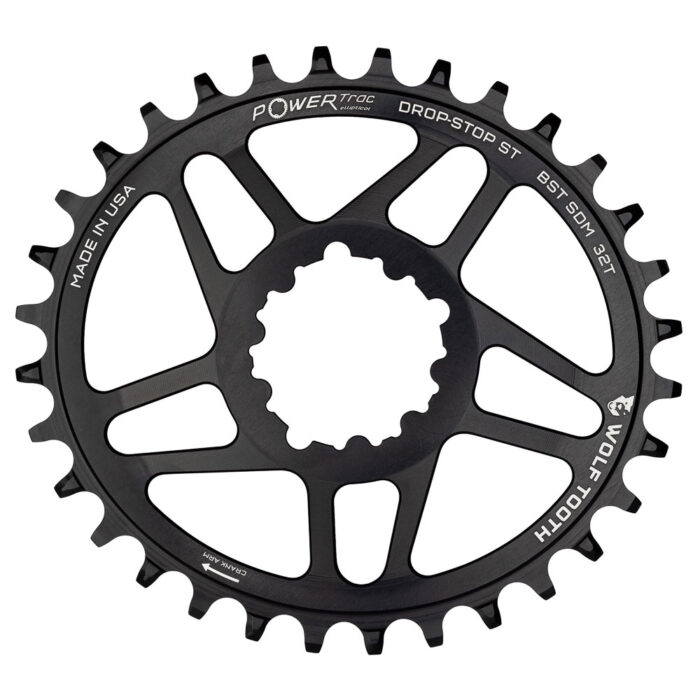 WOLF TOOTH - SRAM DM OVAL DROP-STOP CHAINRING - BOOST - SHIMANO HG+ 5 WOLF TOOTH - SRAM DM OVAL DROP-STOP CHAINRING - BOOST - SHIMANO HG+