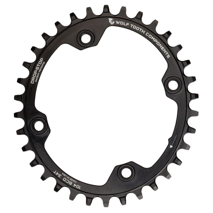 WOLF TOOTH - 104 BCD OVAL DROP-STOP B CHAINRING 5 WOLF TOOTH - 104 BCD OVAL DROP-STOP B CHAINRING