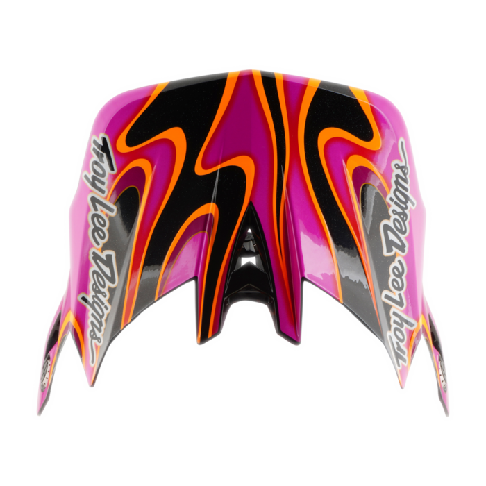 TROY LEE DESIGNS - D4 AS CARBON HELMET TORCHED CARBON / MAGENTA