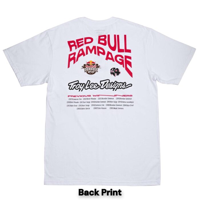 TROY LEE DESIGNS - TROY LEE DESIGNS X REDBULL RAMPAGE MIND MELT SHORT SLEEVE TEE WHITE