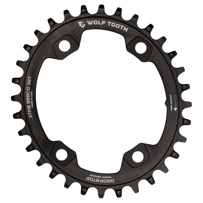 WOLF TOOTH - 96BCD Elliptical Chainring for XT M8000 for Shimano 12 spd - 32T 5 WOLF TOOTH - 96BCD Elliptical Chainring for XT M8000 for Shimano 12 spd - 32T