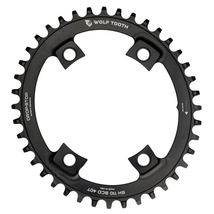 WOLF TOOTH - SHIMANO ROAD 1X OVAL DROP-STOP B CHAINRING - 110 x 4 BCD