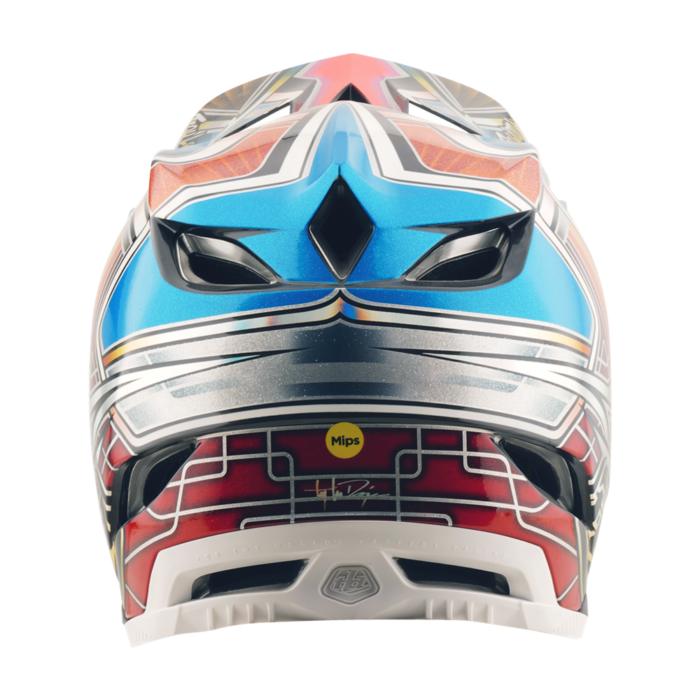 TROY LEE DESIGNS - D4 CARBON AS HELMET LOWRIDER BLUE