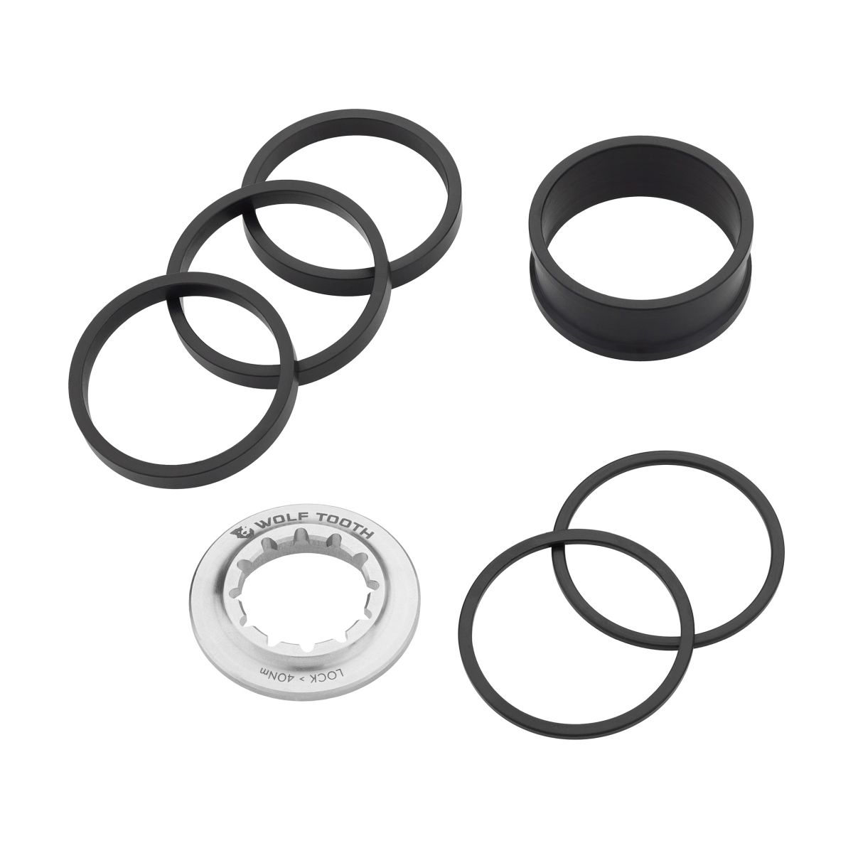 WOLF TOOTH - Single Speed Spacer Kit w/ Lockring 1 WOLF TOOTH - Single Speed Spacer Kit w/ Lockring