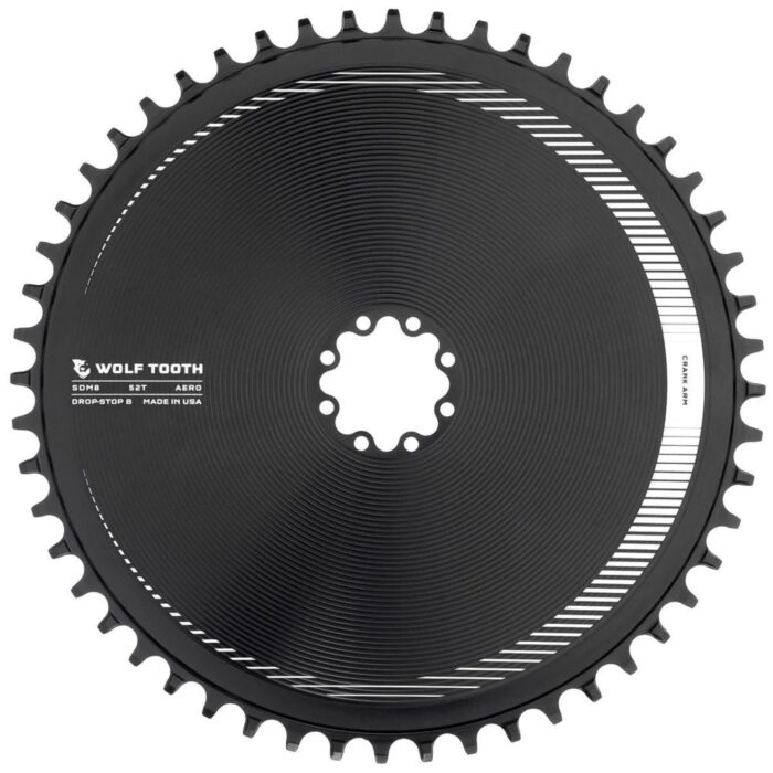 WOLF TOOTH - SRAM 8-BOLT DM AERO DROP-STOP CHAINRING 5 WOLF TOOTH - SRAM 8-BOLT DM AERO DROP-STOP CHAINRING