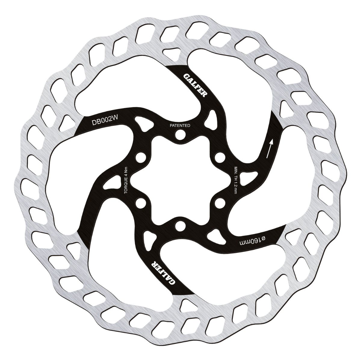GALFER - MTB WAVE DISC ROTOR - 6-BOLT 1 GALFER - MTB WAVE DISC ROTOR - 6-BOLT
