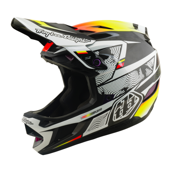 TROY LEE DESIGNS - D4 AS CARBON HELMET LINED UP BLACK