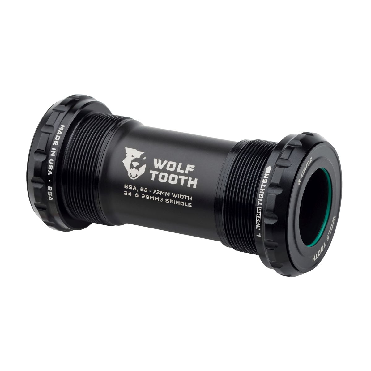 WOLF TOOTH BOTTOM BRACKET - BSA THREADED - 24MM SPINDLE 1 WOLF TOOTH BOTTOM BRACKET - BSA THREADED - 24MM SPINDLE