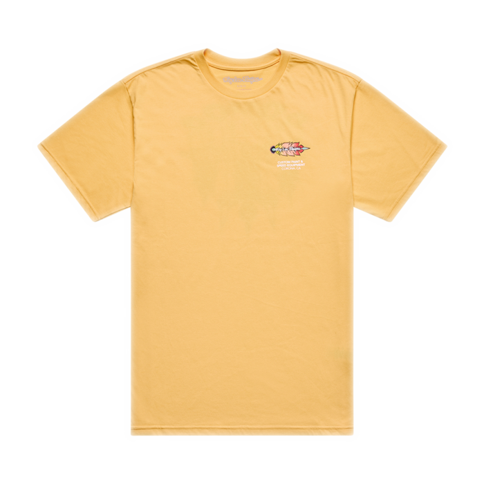 TROY LEE DESIGNS - FEATHER SHORT SLEEVE TEE BLEACHED MELON