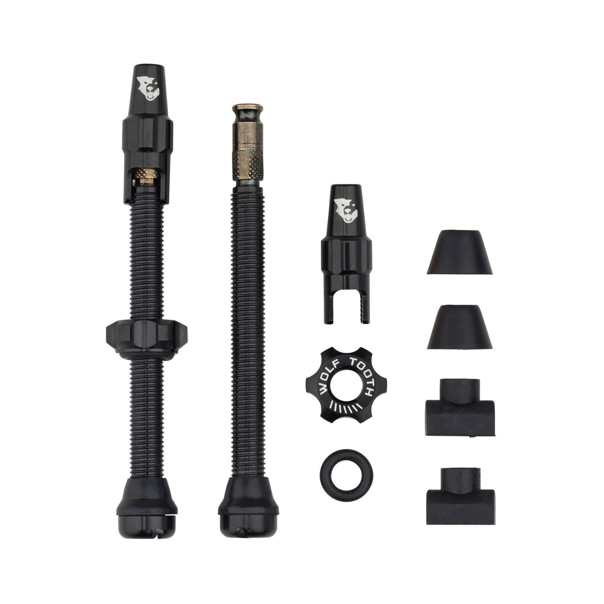 WOLF TOOTH - TUBELESS VALVE STEM KIT FOR CLIK VALVE - 60MM 1 WOLF TOOTH - TUBELESS VALVE STEM KIT FOR CLIK VALVE - 60MM