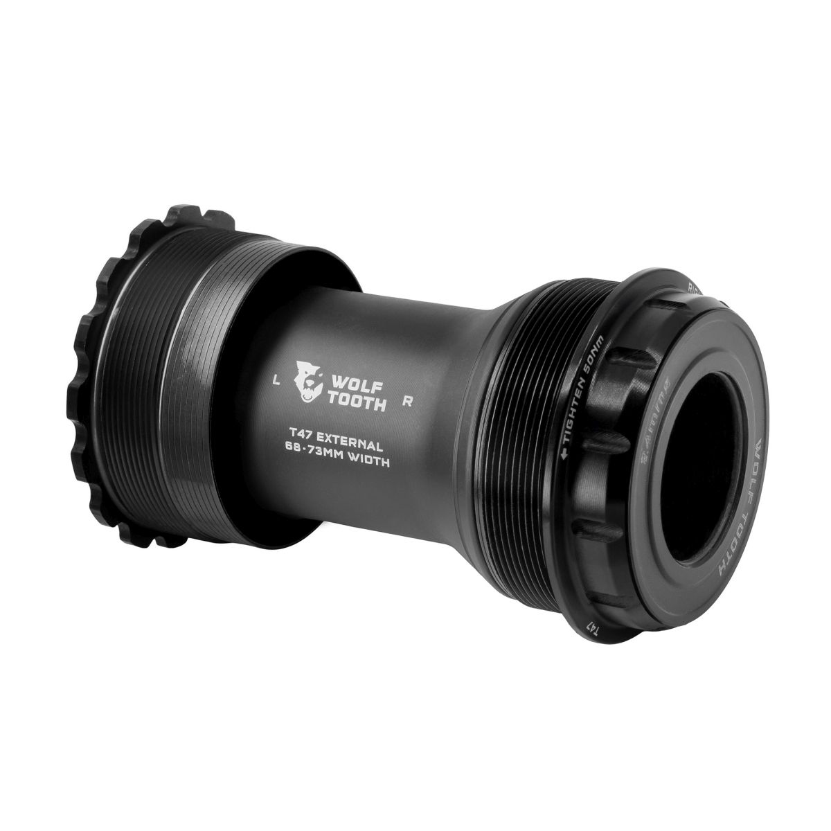 Wolf Tooth T47 Asymmetric Bottom Bracket - 24mm - Black 1 Wolf Tooth T47 Asymmetric Bottom Bracket - 24mm - Black