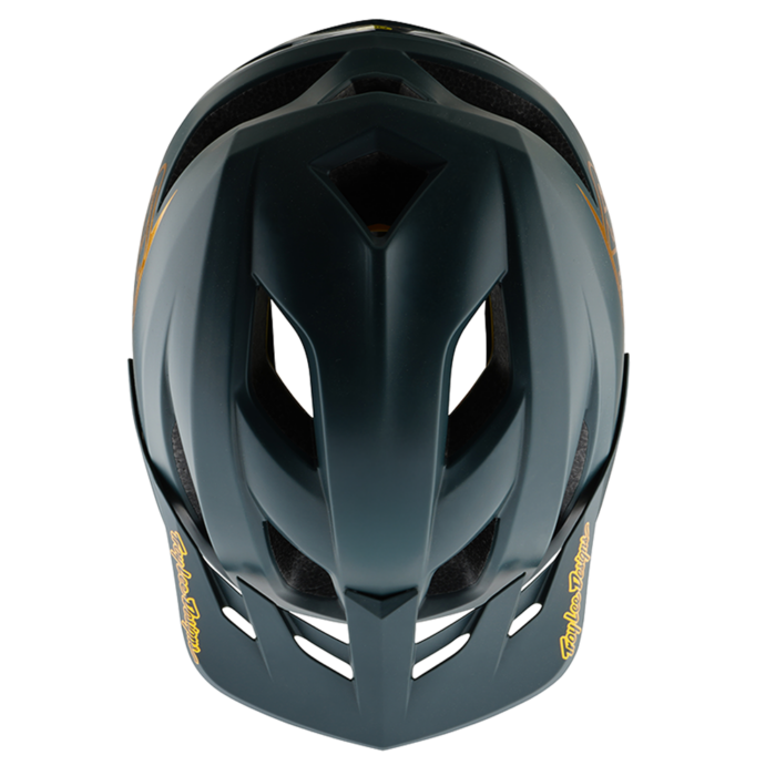 TROY LEE DESIGNS - FLOWLINE AS HELMET POINT GRAY / GOLD 6 TROY LEE DESIGNS - FLOWLINE AS HELMET POINT GRAY / GOLD