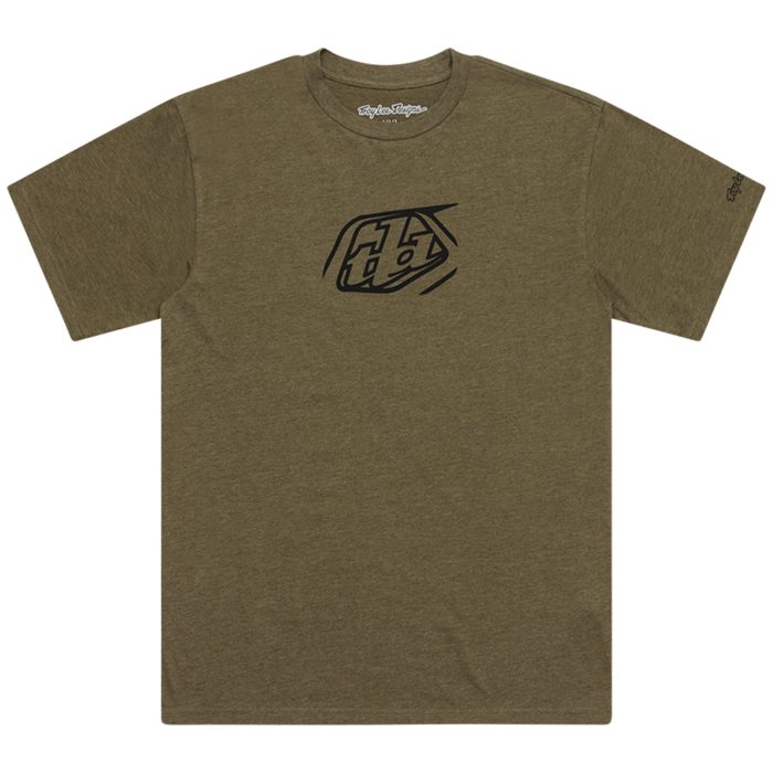 TROY LEE DESIGNS - SHORT SLEEVE TEE BADGE OLIVE HEATHER 3 TROY LEE DESIGNS - SHORT SLEEVE TEE BADGE OLIVE HEATHER