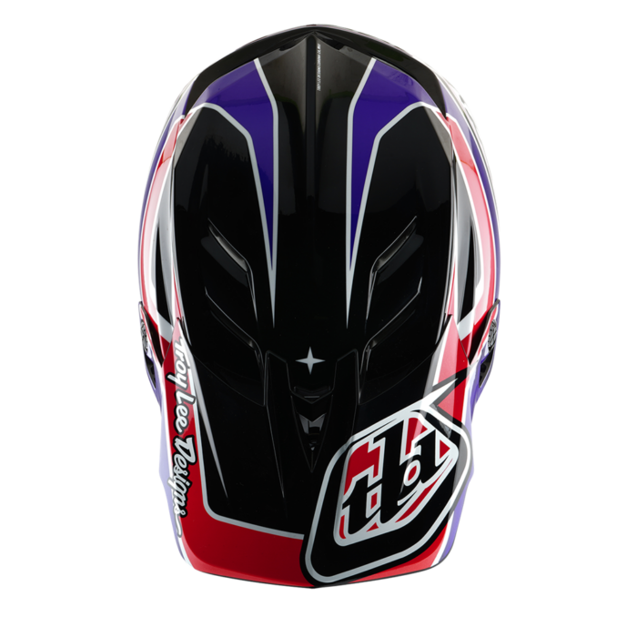 TROY LEE DESIGNS - D4 AS POLYACRYLITE HELMET LINEAR BLACK 6 TROY LEE DESIGNS - D4 AS POLYACRYLITE HELMET LINEAR BLACK