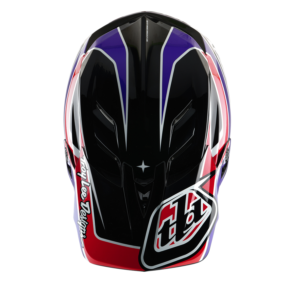 TROY LEE DESIGNS - D4 AS POLYACRYLITE HELMET LINEAR BLACK 3 TROY LEE DESIGNS - D4 AS POLYACRYLITE HELMET LINEAR BLACK - Image 3