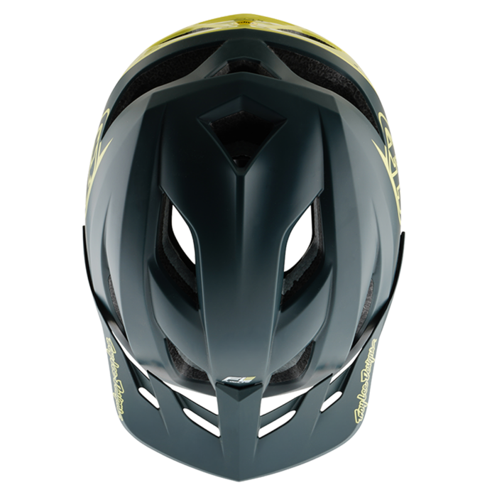 Troy Lee Designs - Flowline Se AS Helmet Badge Gray / Glo Yellow