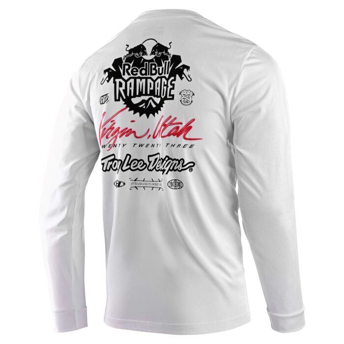 TROY LEE DESIGNS - TLD REDBULL RAMPAGE SCORCHED LONG SLEEVE TEE WHITE 4 TROY LEE DESIGNS - TLD REDBULL RAMPAGE SCORCHED LONG SLEEVE TEE WHITE