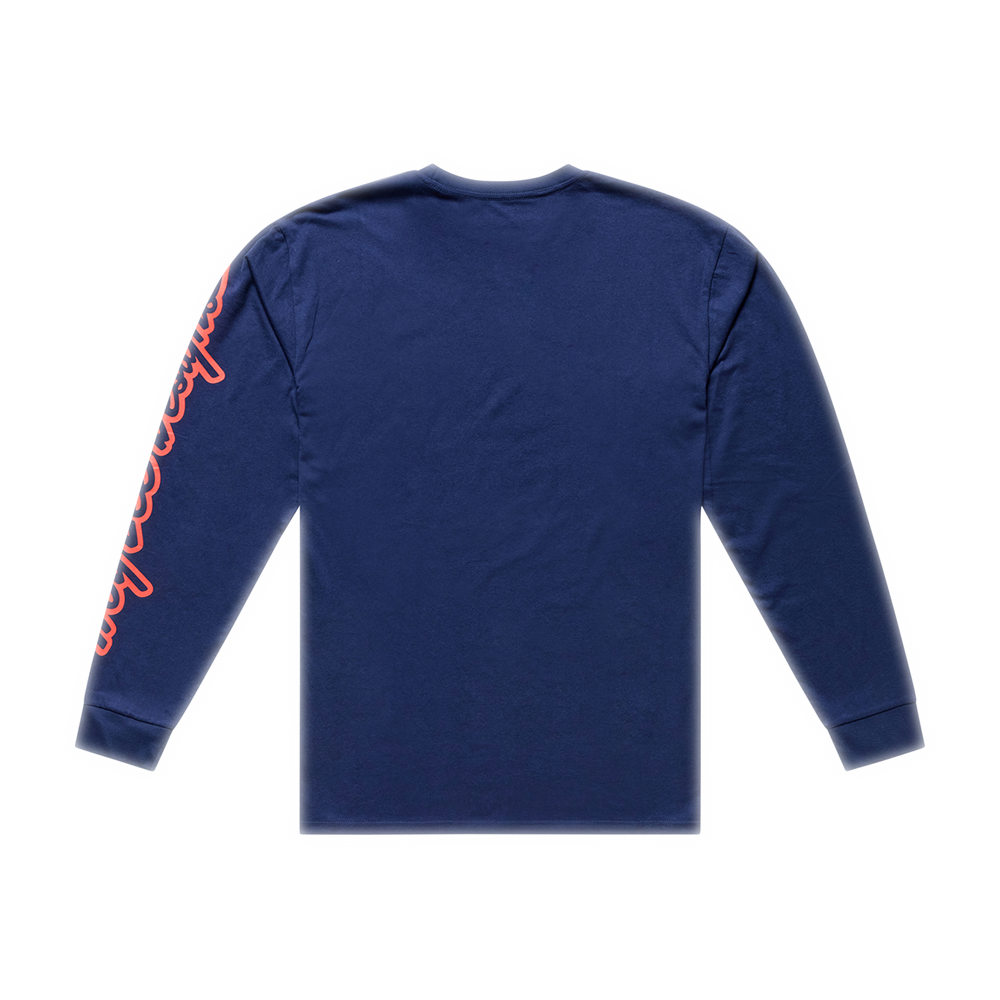 TROY LEE DESIGNS - LONG SLEEVE TEE SIGNATURE NAVY 2 TROY LEE DESIGNS - LONG SLEEVE TEE SIGNATURE NAVY - Image 2