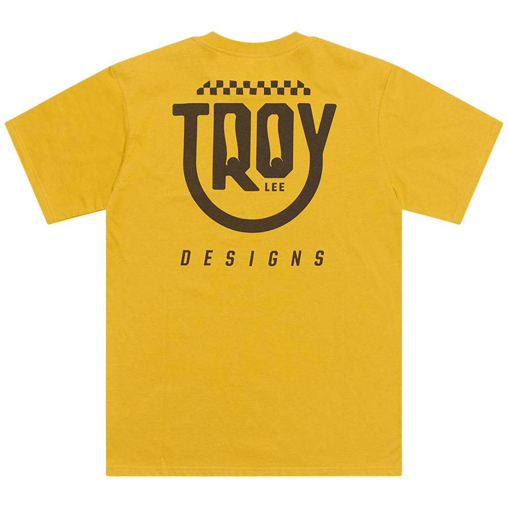 TROY LEE DESIGNS - SHORT SLEEVE TEE SMILEY GOLD 2 TROY LEE DESIGNS - SHORT SLEEVE TEE SMILEY GOLD - Image 2
