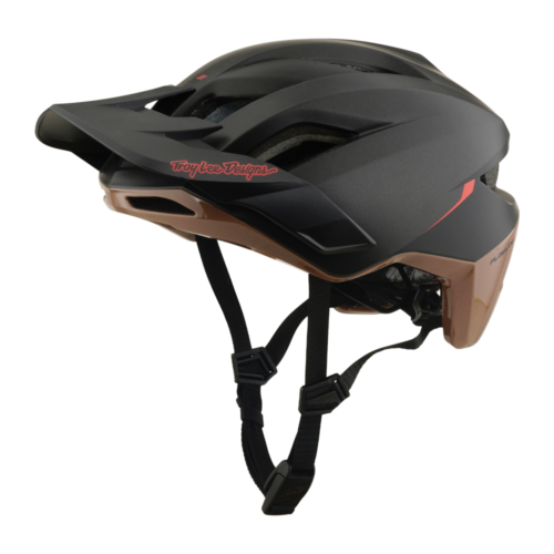 Troy Lee Designs Flowline SE MIPS Helmet in Stacks Charcoal / Sienna