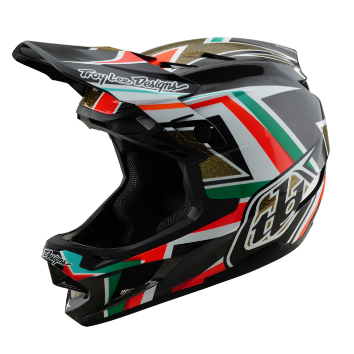 TROY LEE DESIGNS - D4 AS CARBON HELMET FRAMES BLACK / GOLD 4 TROY LEE DESIGNS - D4 AS CARBON HELMET FRAMES BLACK / GOLD
